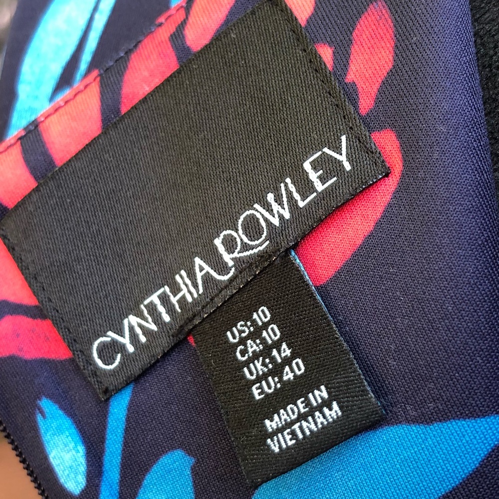 Cynthia Rowley Floral Fit & Flare Dress size 10 - Picture 6 of 12